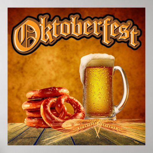 Oktoberfest Party Art Poster (Voorkant)