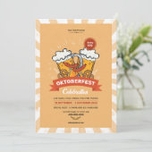 Oktoberfest Party brochure / Uitnodiging (Staand voorkant)
