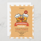 Oktoberfest Party brochure / Uitnodiging (Voorkant / Achterkant)