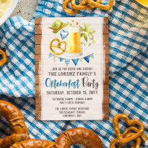 Oktoberfest Party Rustiek Beiers Bier & Pretzel