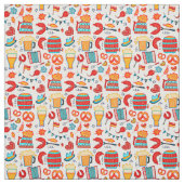 Oktoberfest Pattern Beer Festival Fabric Stof (Swatch)