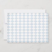 Oktoberfest Pretzel lederhosen-Baby shower Kaart (Achterkant)