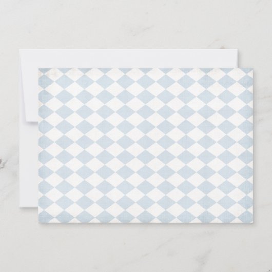 Oktoberfest Pretzel lederhosen-Baby shower Kaart (Achterkant)