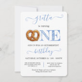 Oktoberfest Pretzel omdraaien op een feestdag Kaart (Voorkant)