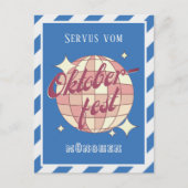 Oktoberfest Retro Briefkaart (Voorkant)