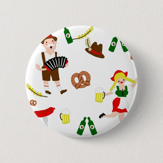 Oktoberfest Ronde Button 5,7 Cm (Voorkant)