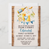 Oktoberfest Rustic Bavarian Beer Custom Party Name Kaart (Voorkant)