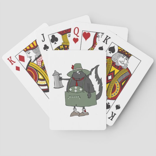 Oktoberfest Skunk Pokerkaarten (Achterkant)