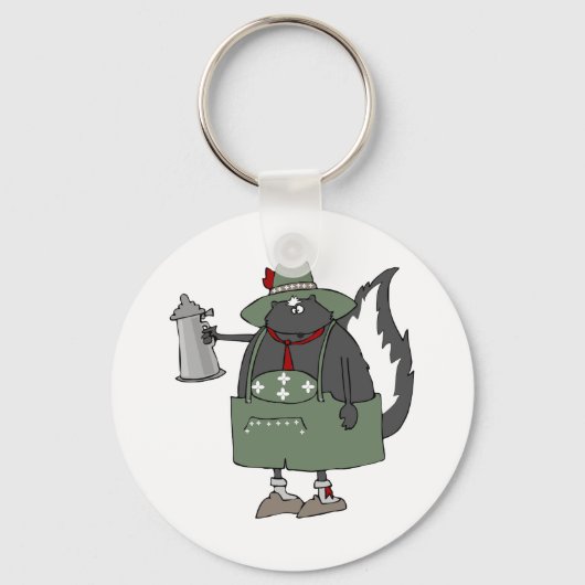 Oktoberfest Skunk Sleutelhanger (Voorkant)