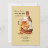 Oktoberfest Time Invitation Kaart (Voorkant)