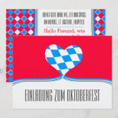 Oktoberfest Uitnodiging (Voorkant / Achterkant)