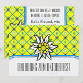 Oktoberfest uitnodiging (Voorkant / Achterkant)