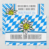 Oktoberfest uitnodiging (Voorkant / Achterkant)