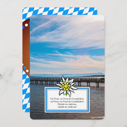 Oktoberfest Uitnodiging (Voorkant / Achterkant)