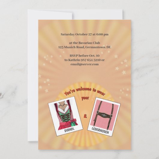 Oktoberfest Uitnodiging (Achterkant)