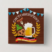 Oktoberfest Vierkante Button 5,1 Cm (Voorkant)