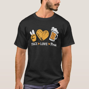 Oktoberfest Vrede Liefde Prost Duits Beiers Feest T-shirt
