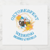 OKTOBERFEST Wedding Bier Etiket (Enkel label)