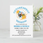 OKTOBERFEST Wedding Kaart (Staand voorkant)