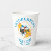 OKTOBERFEST Wedding Papieren Bekers (Voorkant)