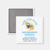 OKTOBERFEST Wedding Save the Date Magneet (Voorkant / Achterkant)