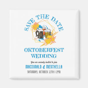 OKTOBERFEST Wedding Save the Date Magneet