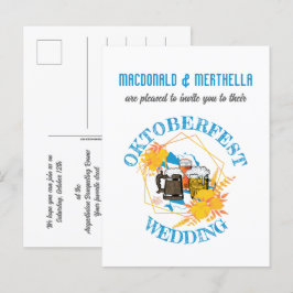 OKTOBERFEST Wedding Uitnodiging Briefkaart