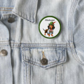 Oktoberfest Weense Hond Ronde Button 5,7 Cm (In situ)