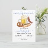 Oktoberfest Worst Partij Aller Tijden Modern Kaart (Staand voorkant)