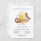 Oktoberfest Worst Partij Aller Tijden Modern Kaart (Voorkant)