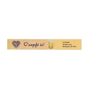 Oktoberfest Wraparound Return Adress Labels