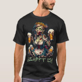 Oktoberfest Zombie Ozapft is! T-shirt (Voorkant)