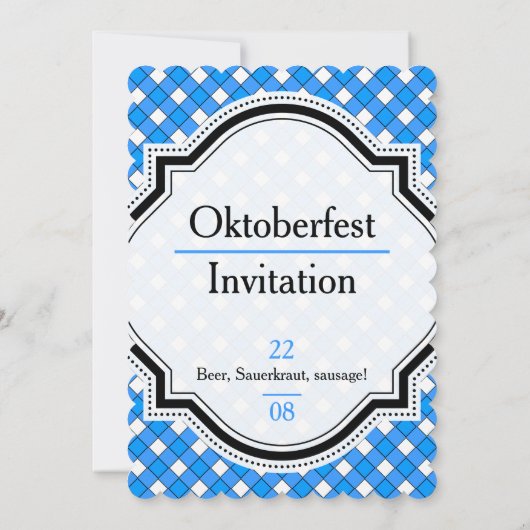 OktoberfestEinladung Kaart (Achterkant)