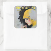 Oktoberfotograaf Vierkante Sticker (Tas)