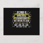 Oktobermaand Nationale dyslexie Uitnodiging Briefkaart (Voorkant)