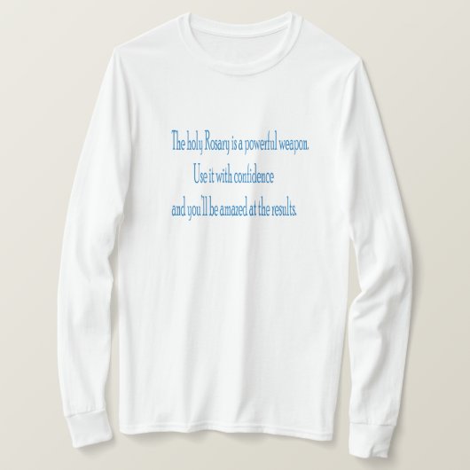 Oktobermaand van de heilige rozenkrans t-shirt (Design voorkant)