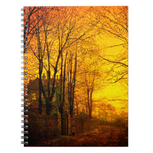 Oktobernagloed John Atkinson Grimshaw Notitieboek