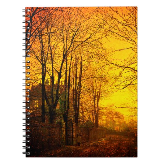 Oktobernagloed John Atkinson Grimshaw Notitieboek (Voorkant)