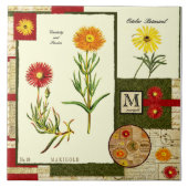 Oktober's Flower Tegeltje (Voorkant)