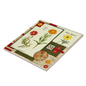 Oktober's Flower Tegeltje (Zijkant)