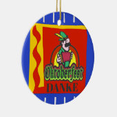 Oktobertest, voeg tekst toe, bewerkt keramisch ornament (Rechts)