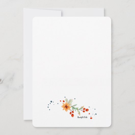 Oktoberviering Kaart (Achterkant)