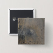 Ol Doinyo Langai in Tanzania Vierkante Button 5,1 Cm (Voorkant /achterkant)