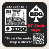 Ol' Jack Merch Square Paper Onderzetter (Voorkant)