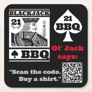 Ol' Jack Merch Square Paper Onderzetter