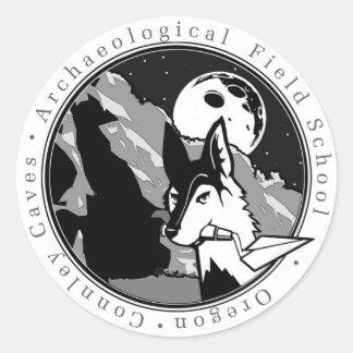 Ol' Willard de Coyote ronde sticker