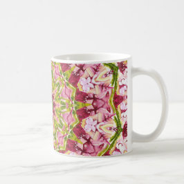 Ola Boo's roze en groene Kaleidescoop Koffiemok