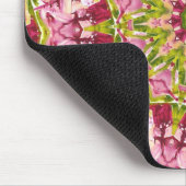 Ola Boo's roze en groene Kaleidescoop Muismat (Hoek)