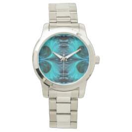 "Ola Tiburón" Blauwe Haai Wave Horloge