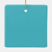 "Ola Tiburón" Blauwe Haai Wave Keramisch Ornament (Achterkant)